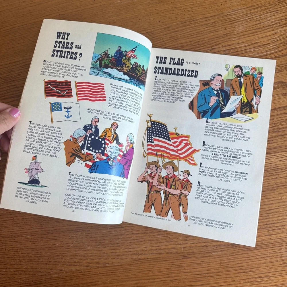 Vintage 1973 Boy Scouts of America BSA Your Flag Booklet ISBN 0-8395-3188-5